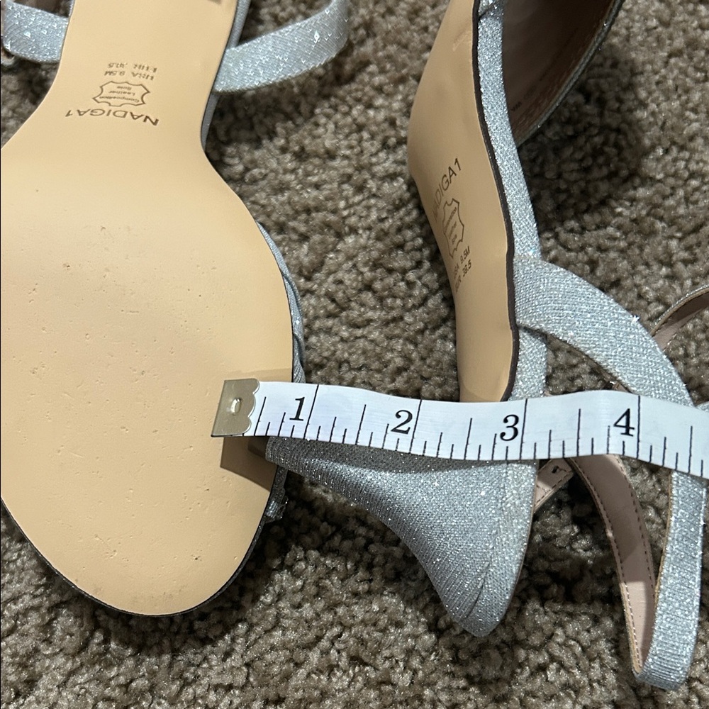 Nina Glittering Silver Heels - Picture 8 of 8
